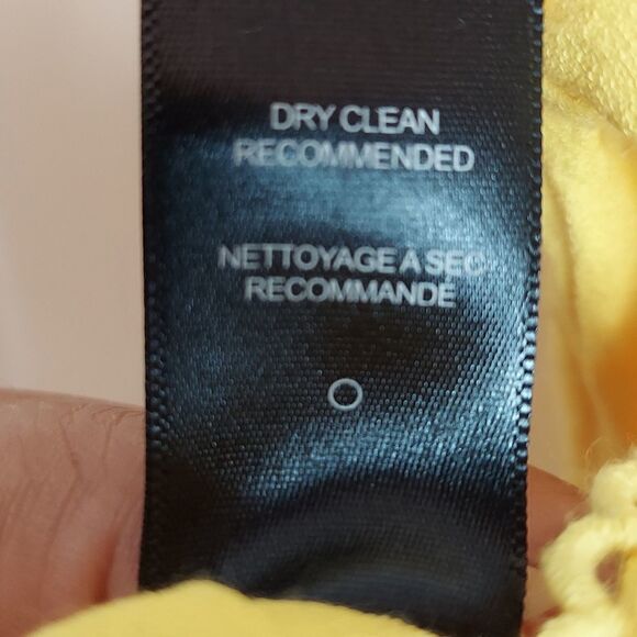 AFRM Palms Revolve Yellow Flutter Sleeve Off Shoulder Mini Dress Sz M - Picture 11 of 11